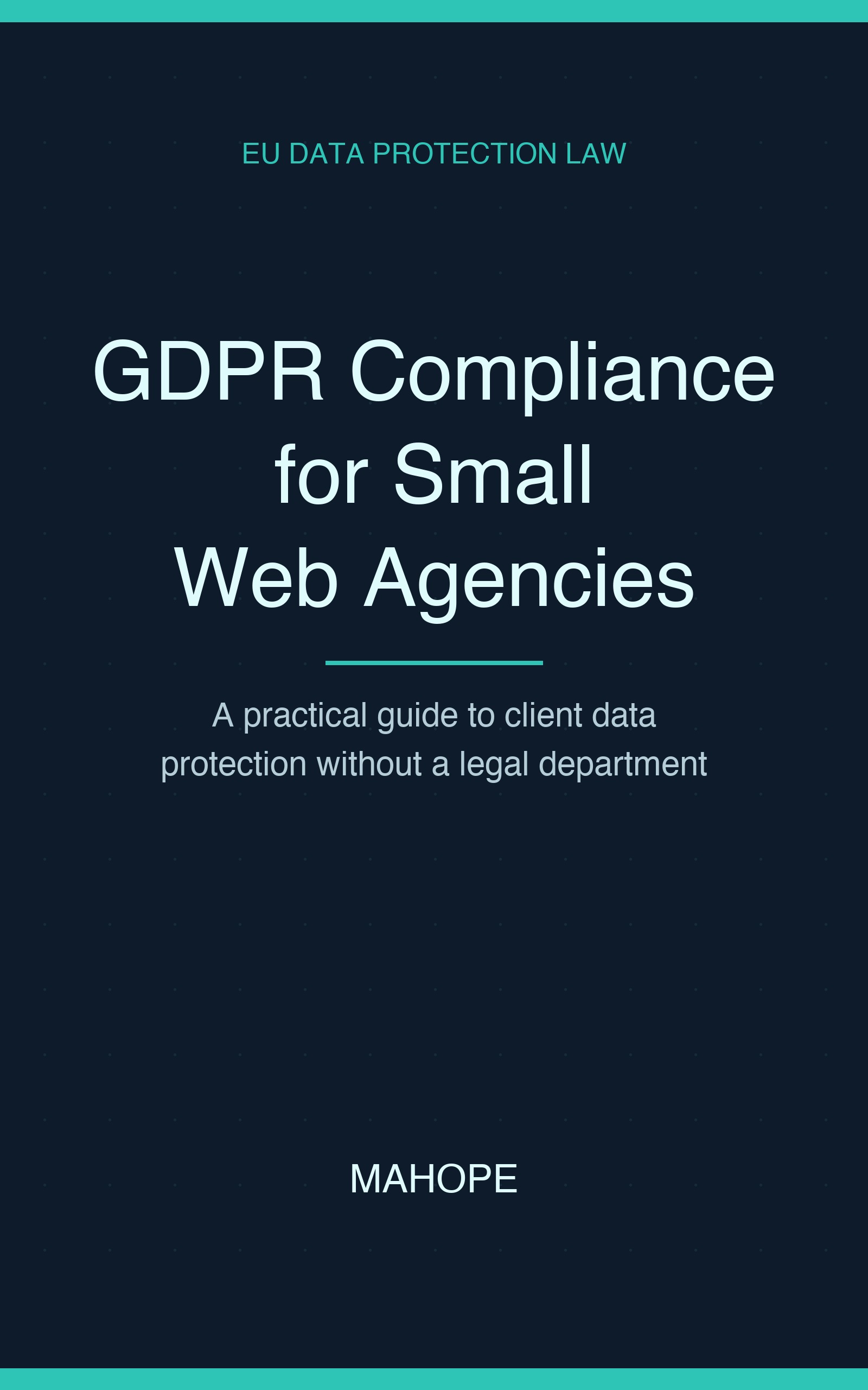 GDPR Compliance for Small Web Agencies — book cover
